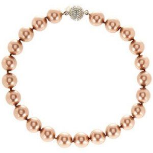 Kenneth Jay Lane  Faux Brown Pearl Necklace